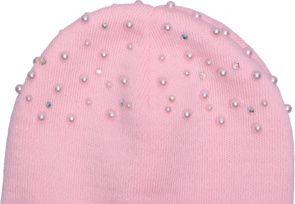 Шапочка детская для девочки Luna Kids р.48-50 розовый 2289 