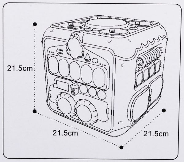 Розвивальний куб Hang Wing IC 21.5x21.5 см HW20115330