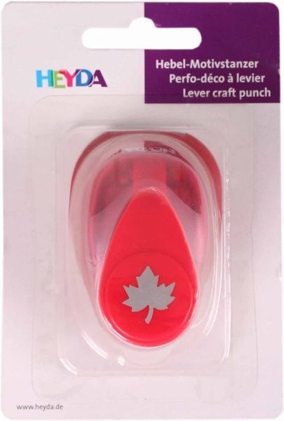 Фигурный дырокол Кленовый лист 1,6см Heyda