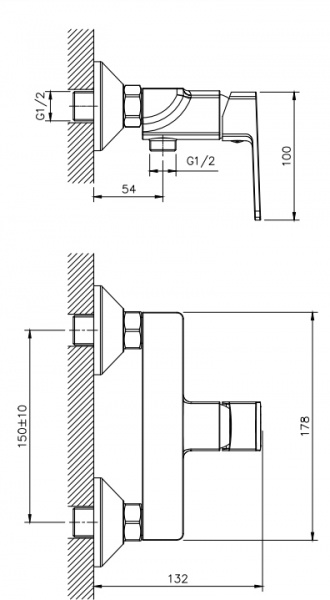 Смеситель для душа EGO Premier