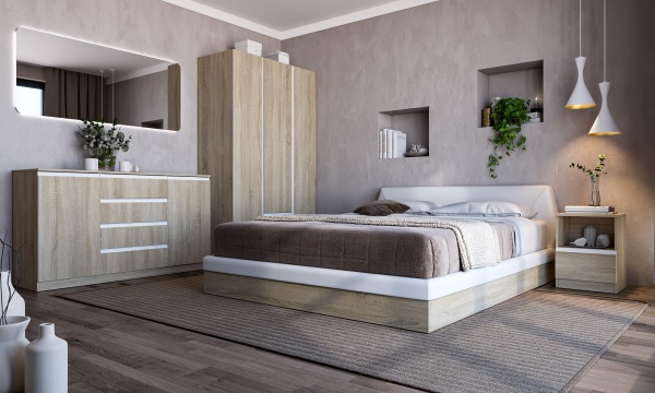 Тумба приліжкова Грейд Естер 1ш 400x350x540 мм дуб сонома 