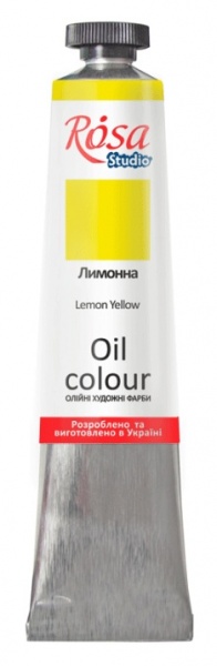 Краска масляная Лимонная 45 мл Rosa Studio