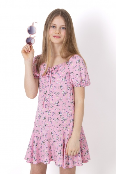 Сукня Mevis 2 01 р.122 рожевий із принтом 