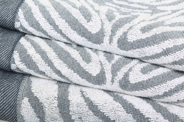 Полотенце махровое Zebra 50x90 см серый Texpol 
