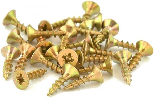 Шуруп універсальний потайна головка ЦЖ 4x16 мм жовтий цинк вага Expert Fix