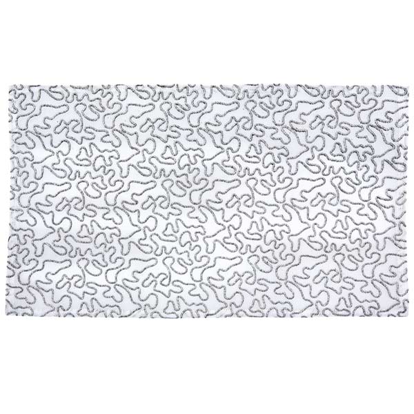 Набор коврик под тарелку 6 шт + ранер 1 шт белый