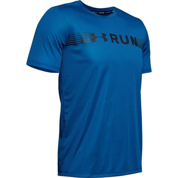 Футболка Under Armour UA RUN WARPED SHORTSLEEVE 1342960-417 S синий