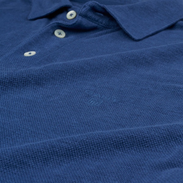 Футболка Gant O3. LINEN PIQUE SS RUGGER 222184-468 XL синій