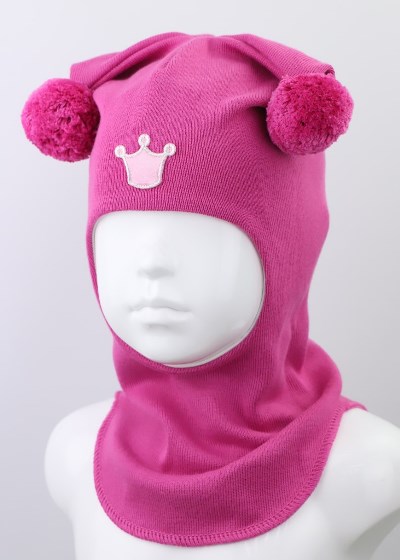 Шапка для девочки Beezy Белка р.54-56 розовый 1526 