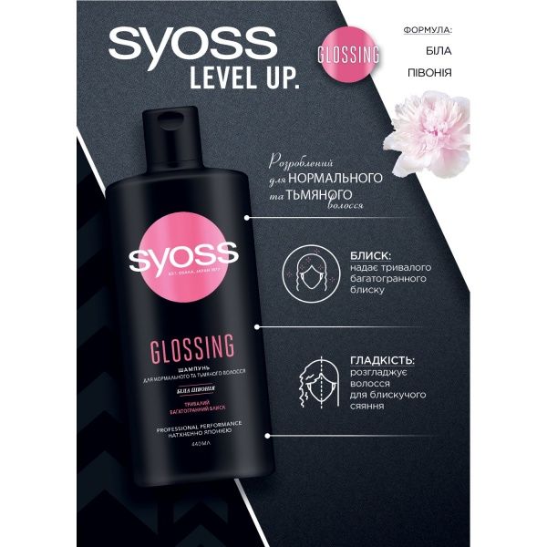 Шампунь Syoss Glossing 440 мл