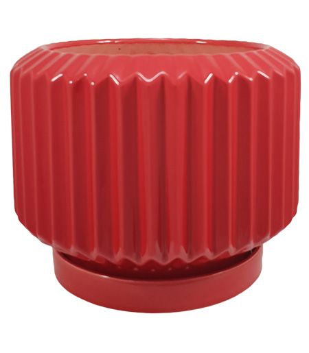 Горщик керамічний Резон Барбарис круглий 4,1 л червоний (Р285чер) 