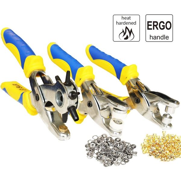 Дырокол S&R револьверного типа + щипцы 2 шт 274400300