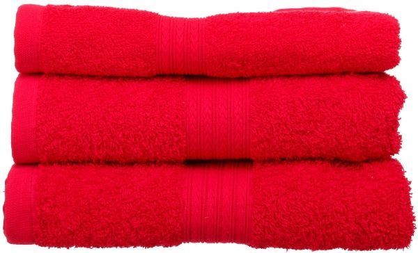 Полотенце Косичка 360гр/м 100x150 см красный Simi 