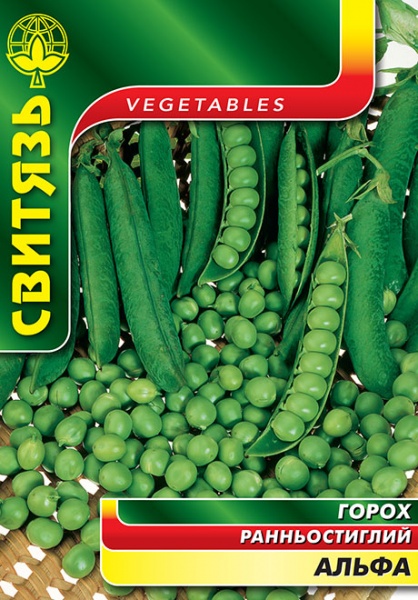 Семена Свитязь горох овощной Альфа 20г (4820009670761)