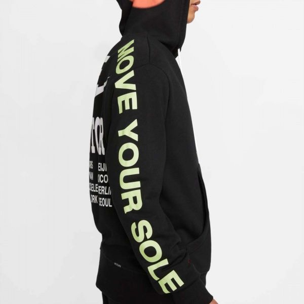 Джемпер Nike M NSW PO FT HOODIE WTOUR DA0931-010 р. L чорний