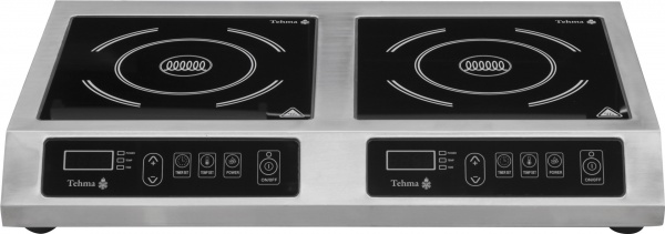 Плита индукционная Tehma 2-конф настольная 3,5 кВт 710х445х105 мм