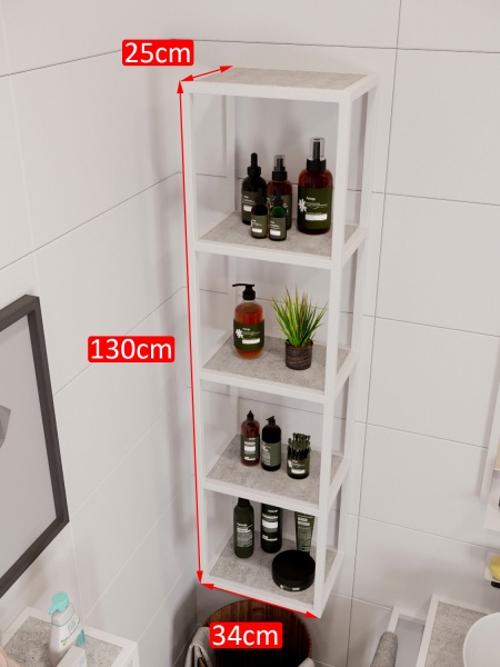 Стелаж Altstahl Cante 4 (250х340х1300) білий