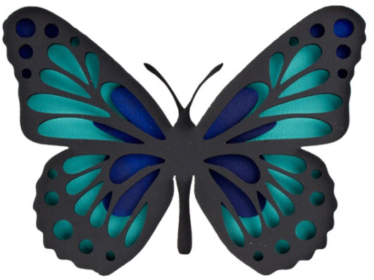 Набір для малювання картина 3D Метелик-3 (N0003516) 17х17 см Rosa Talent 
