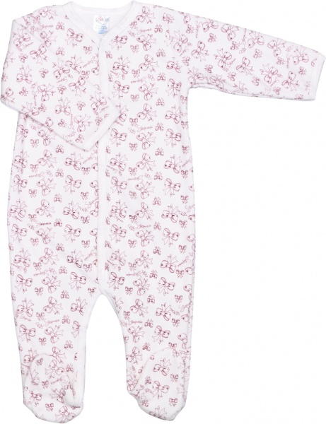 Чоловічок для дівчинки Моя планета Бантики Кмб801-1 р.74 білий із червоним 