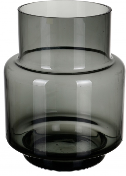Ваза стеклянная Wrzesniak Glassworks Колба 12х15 см 15-4119 15 см серый 