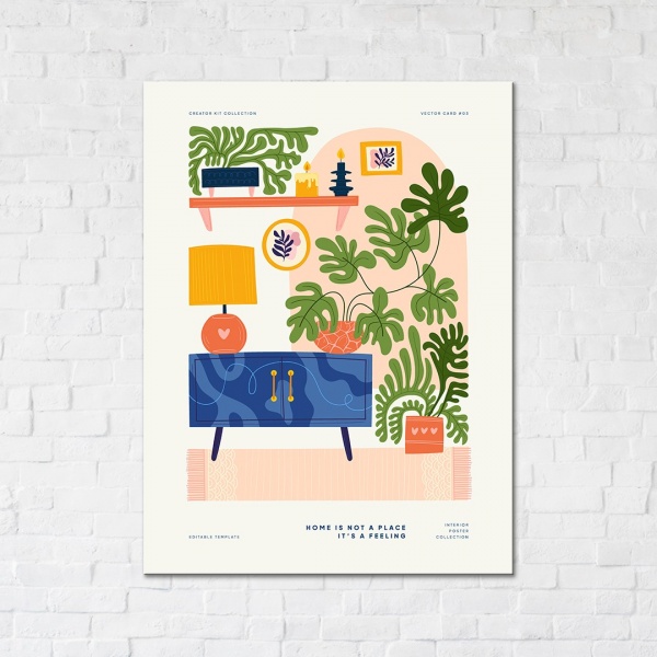 Постер Домашняя оранжерея 30x40 см Brushme 