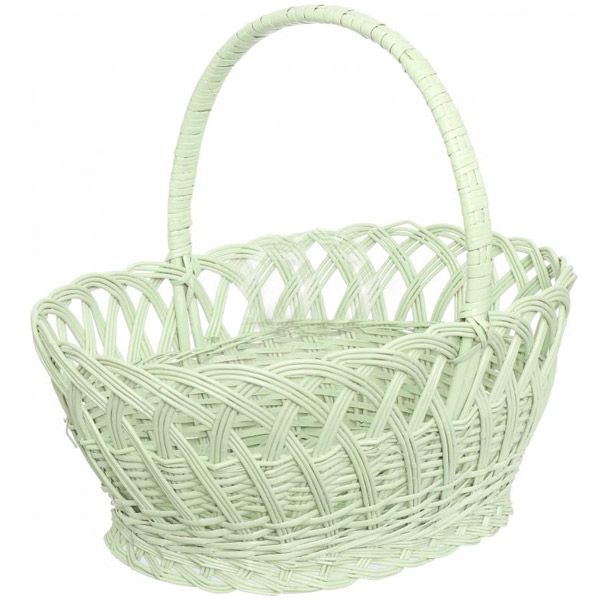 Кошик плетений 44х35х41 см 1441 м'ятний