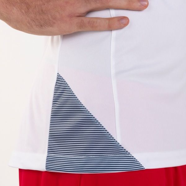 Футболка Joma ESSENTIAL II T-SHIRT WHITE-DARK NAVY S/S 101508.203 L білий