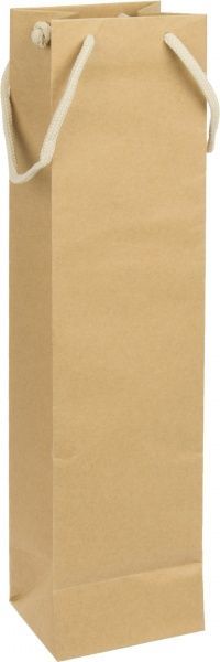 Пакет бумажный Авана 10x9x40 коричневый, крафт