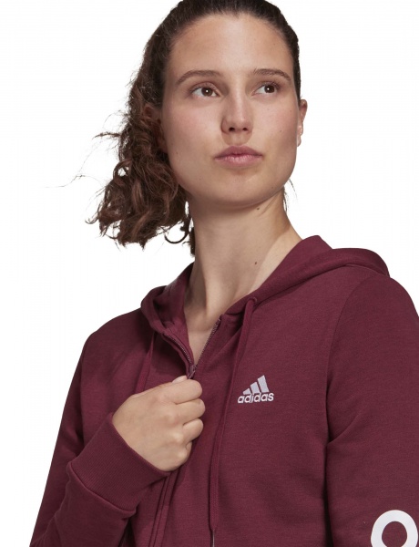 Джемпер Adidas W LIN FT FZ HD H07820 р. L красный