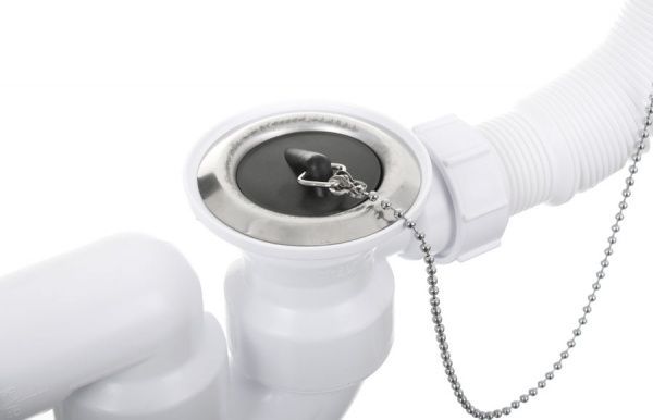 Сифон для ванны McAlpine с резиновой пробкой HC-30 ЕХ