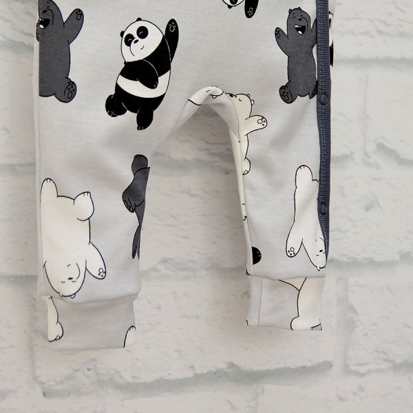 Чоловічок унісекс Blanka Ведмедик р.80 сірий 110004 