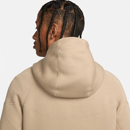 Джемпер Nike M NK TCH FLC FZ WR HOODIE FB7921-247 р.S бежевий