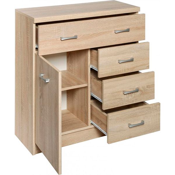 Комод VMV Holding Top Mix KOM 1D4S дуб сонома 