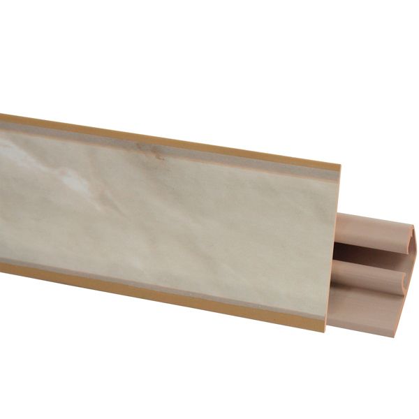 Плинтус ОМіС для столешницы LB23 3000x25 мм мрамор бьянко