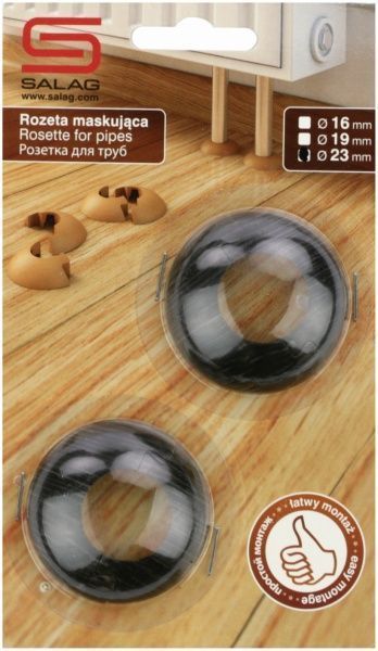 Розетка на трубы SALAG 86 дуб горелый 23 мм