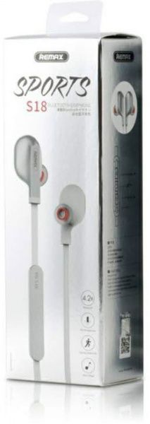 Remax Sports S-18 Wireless white Bluetooth-гарнитура 