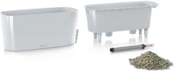 Вазон пластиковый Lechuza Delta 20 овальный 10л белый (15560) 