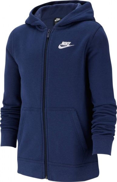 Джемпер Nike B NSW HOODIE FZ CLUB BV3699-410 р. XL темно-синій