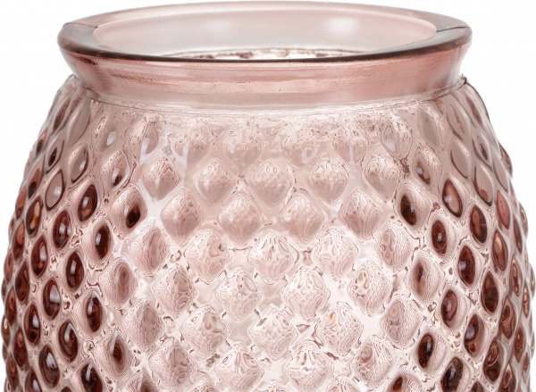 Ваза стеклянная San Miguel DIAMANTE 28 см светло-розовый 