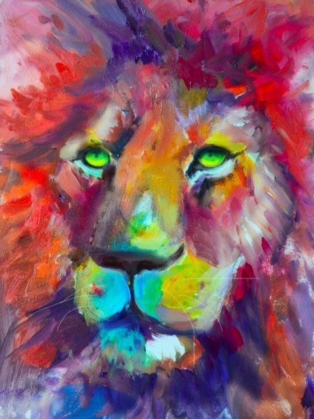Постер Лев цветной Posterclub 
