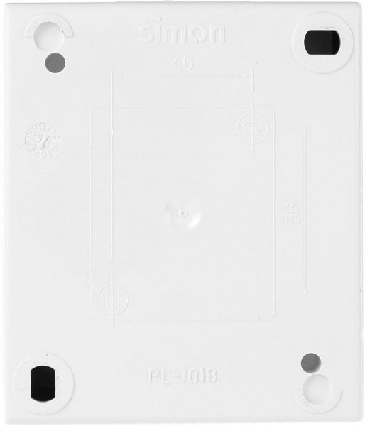 Розетка із заземленням Simon Aquarius без шторок білий AQGSz1/11A