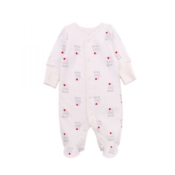 Комбинезон ясельный унисекс Фламинго р.56 молочный 365-008 