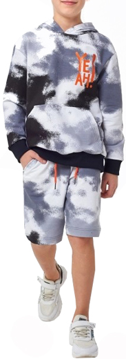 Комплект Smil 2 предмети для хлопчика Малюнок р.140 сірий 117343 