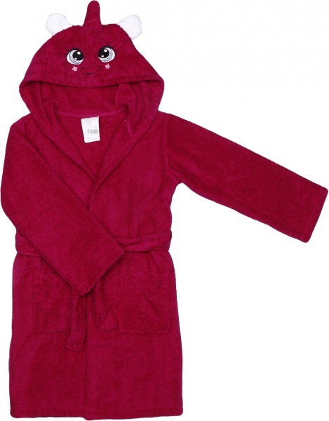 Халат детский для девочек Roksana р.128 розовый 37970724 