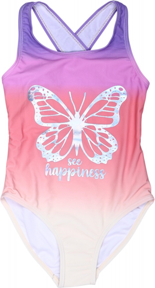 Купальник для девочек HW 25ENGL5 р.110-116 оранжевый градиент