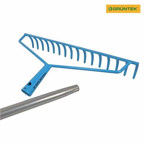 Грабли зубчатые Gruntek IR-450S 16 зубцов (с ручкой)
