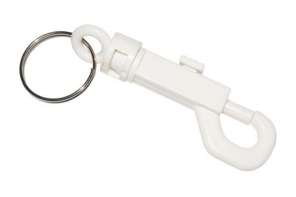 Карабин с вертлюгом пластиковый 