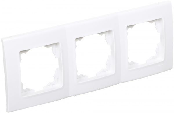 Рамка трехместная Viko Linnera универсальная белый 90480003
