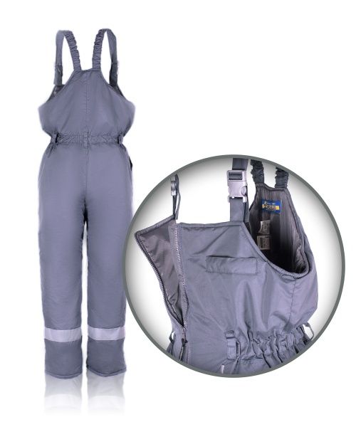 Полукомбинезон рабочий Торнадо “Грей” утепленный р. 52-54 рост 5-6 серый