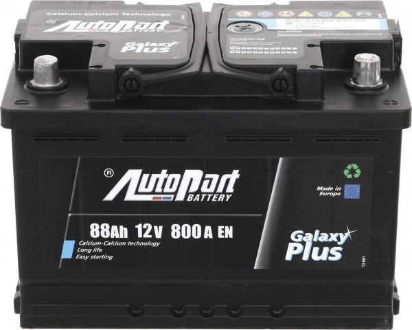 Аккумулятор автомобильный AutoPart Plus 88А 12 B «+» справа